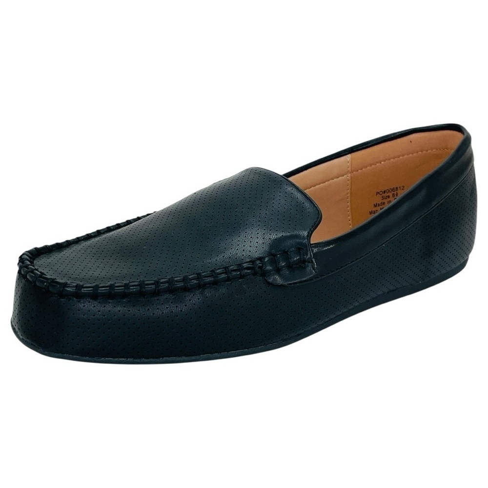 Journee Collection Halsey Black Faux Leather Womens Flats Size 8.5M - Picture 2 of 11